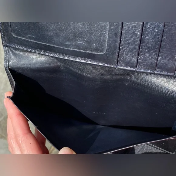 Cartier Vintage sapphire stone Leather Wallet - Picture 8 of 9